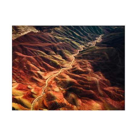 Majid Behzad 'Garmsar Rainbow Hills' Canvas Art, 18x24
